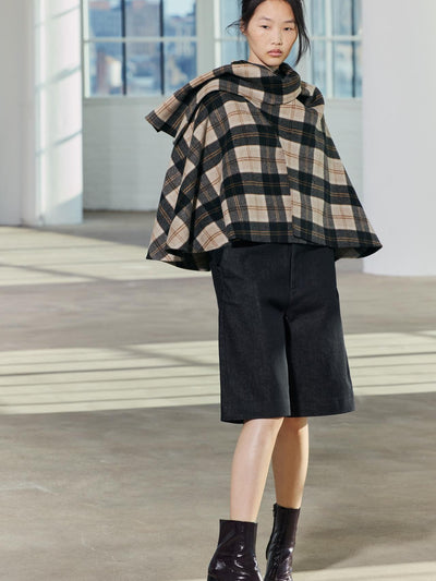 Amélie Check Cape