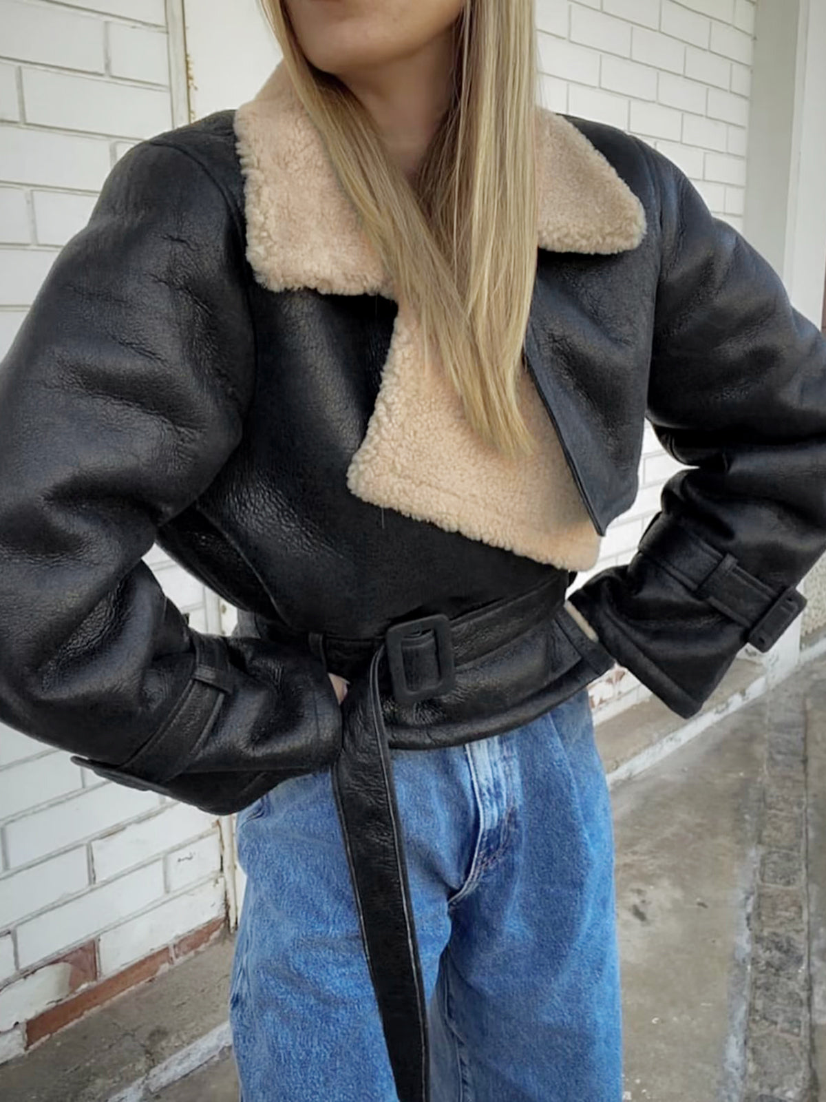 Ava Leather Flight Jacket