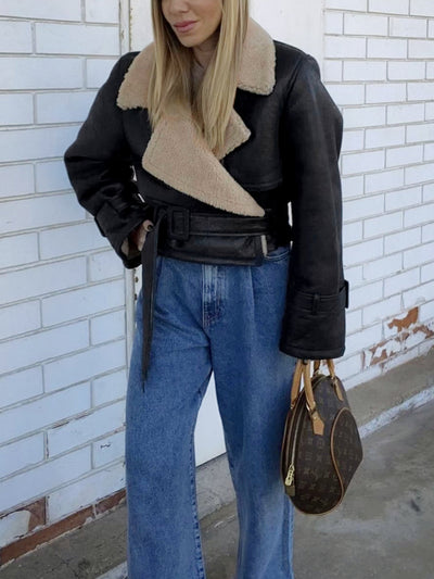 Ava Leather Flight Jacket