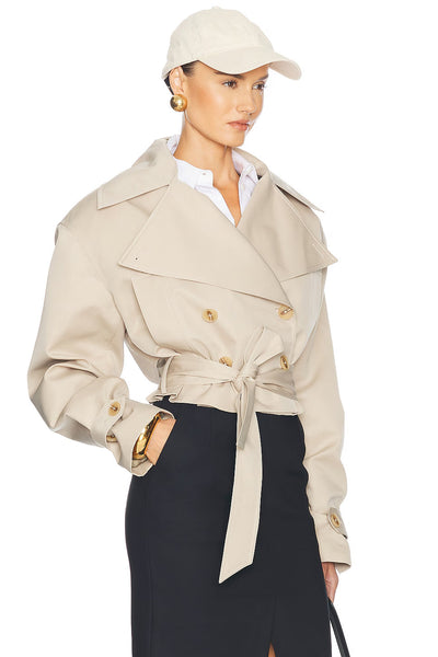 Tilly Oversized Cropped Trench