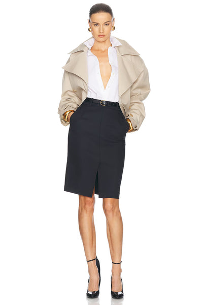 Tilly Oversized Cropped Trench