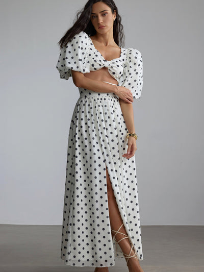 Ellie Polka Dot Skirt Set