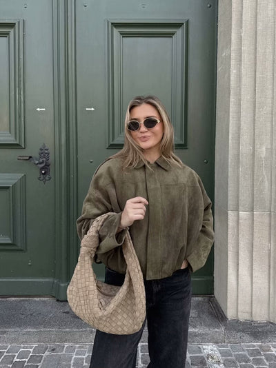Kaori Suede Pilot Jacket