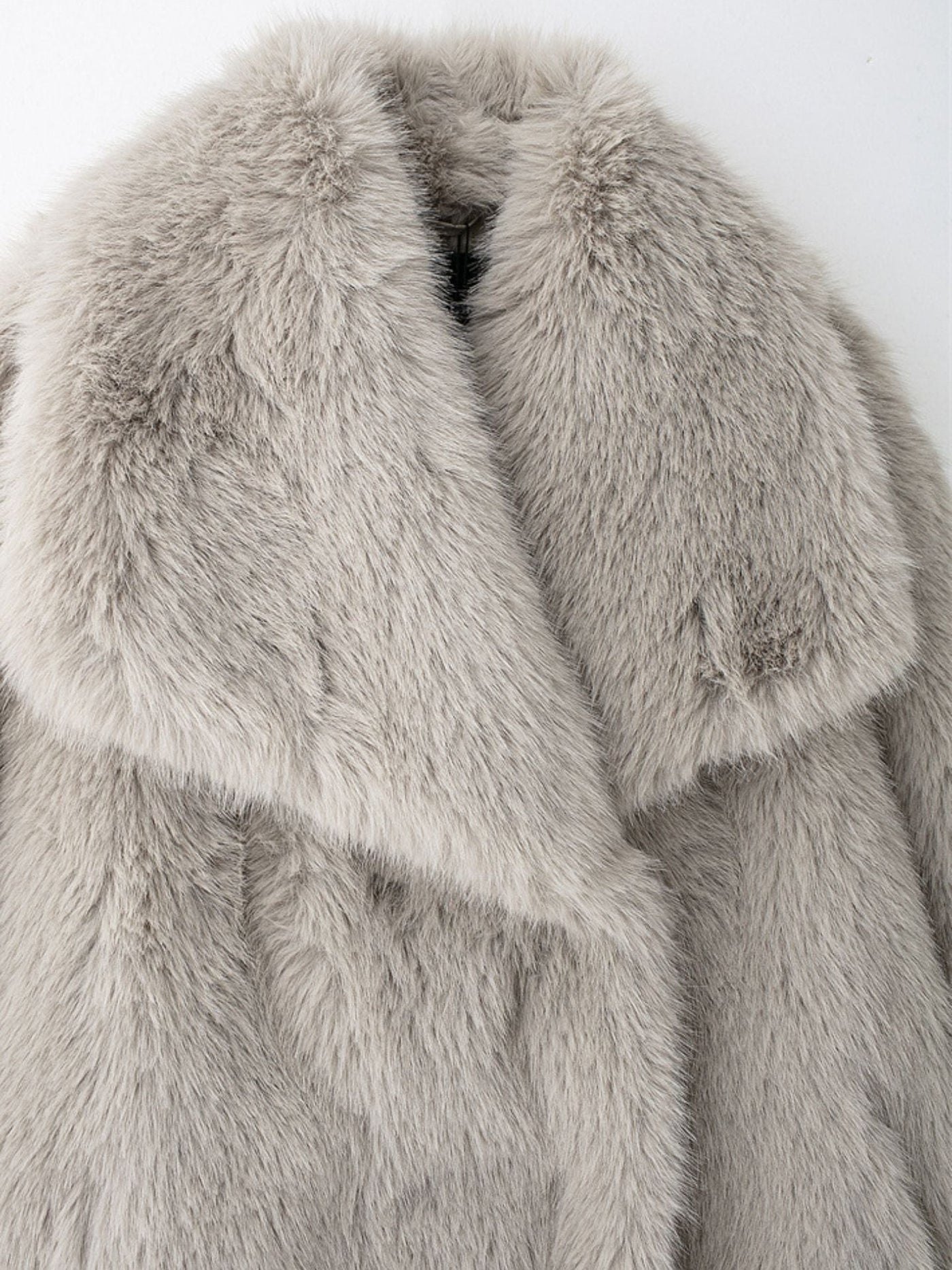 Enid Faux Fur Shawl Collar Jacket