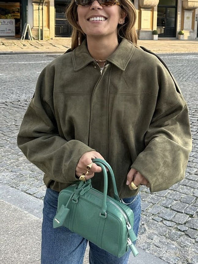 Kaori Suede Pilot Jacket