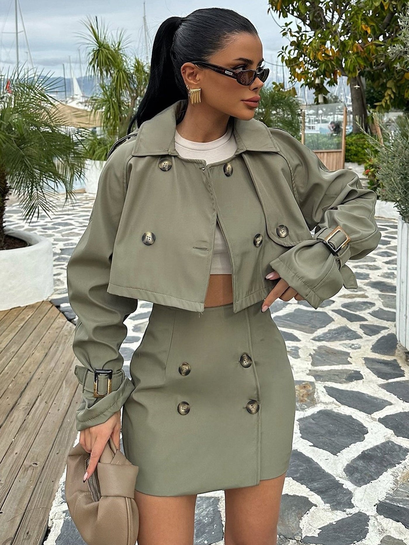Shirley Cropped Jacket & Mini Skirt Set