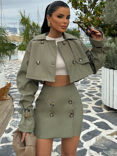Shirley Cropped Jacket & Mini Skirt Set